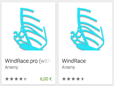 Für Android können ebenfalls alle Tracks im gpx-Format eingereicht werden. Eine funktionsmächtige App ist WindRace oder WindRace.pro. 